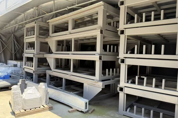MNT MEINAITE CNC machine frame storage at the Hangzhou factory