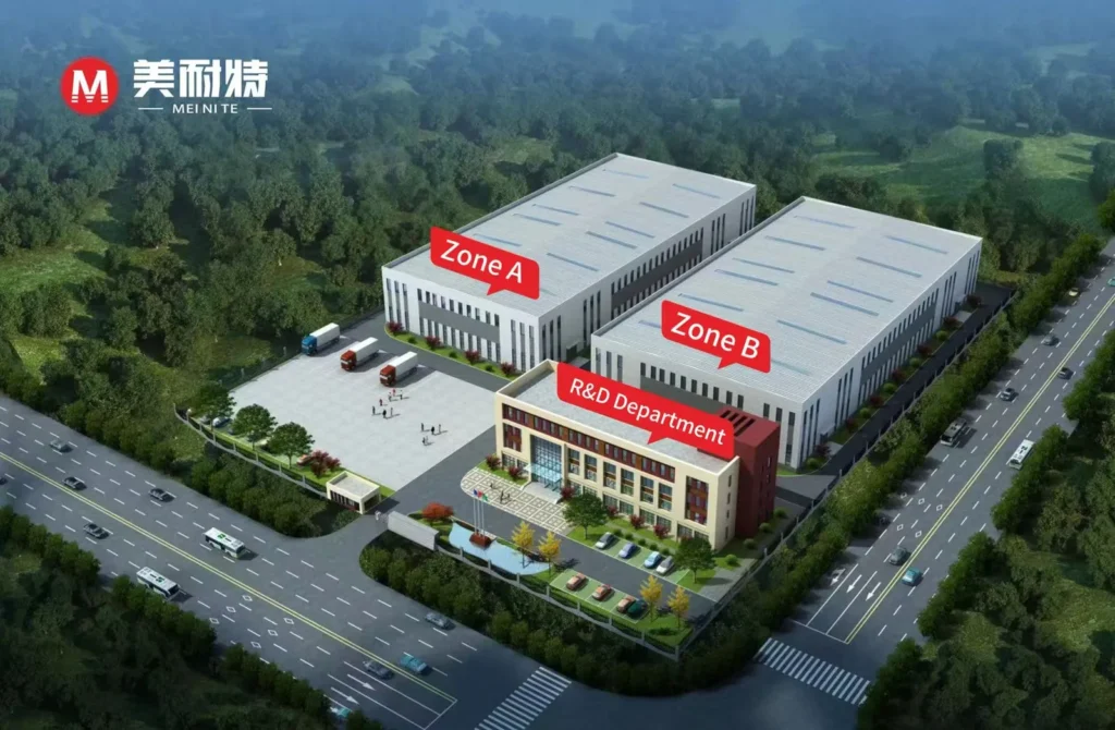 MNT MEINAITE intelligent equipment factory layout in Hangzhou China