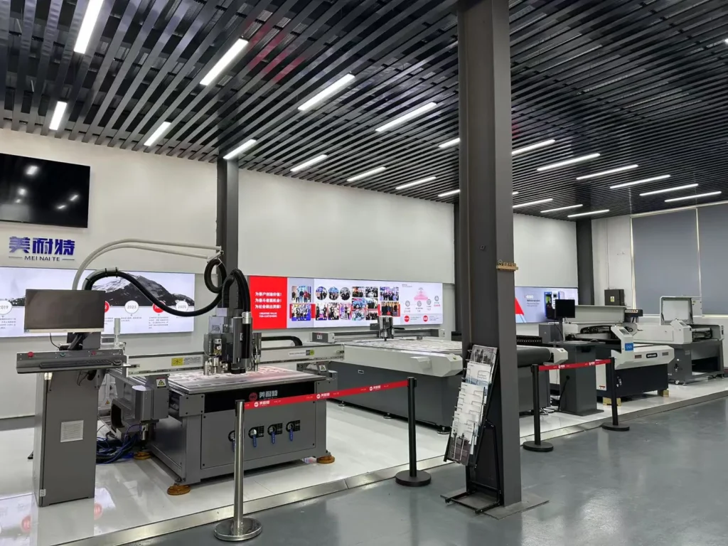 MNT MEINAITE fiber laser cutting machine in the Hangzhou showroom