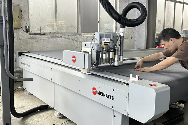 MNT MEINAITE cutting machine pre-shipment test before delivery