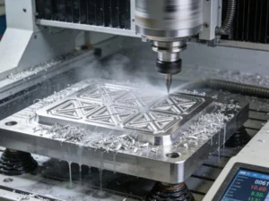 6061 aluminium plate milled with flood coolant
