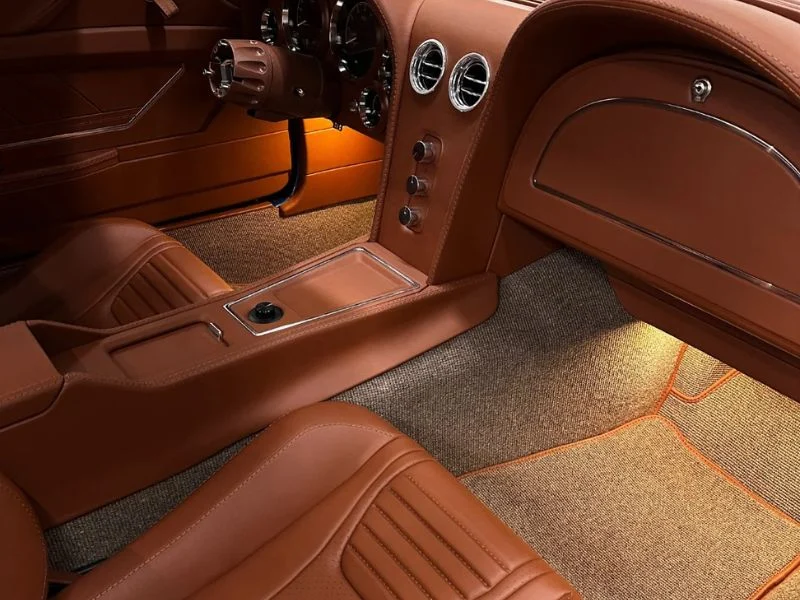 Cut leather parts for automotive interiors: seat covers, door panels, dashboard wraps and armrests