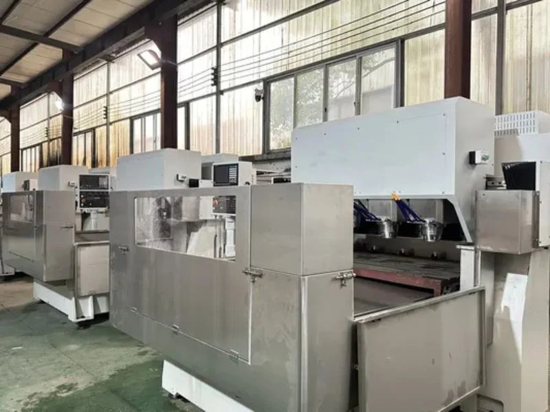 CNC controller operation workflow and automatic tool-changer (ATC) cycle time management interface for machining centers.