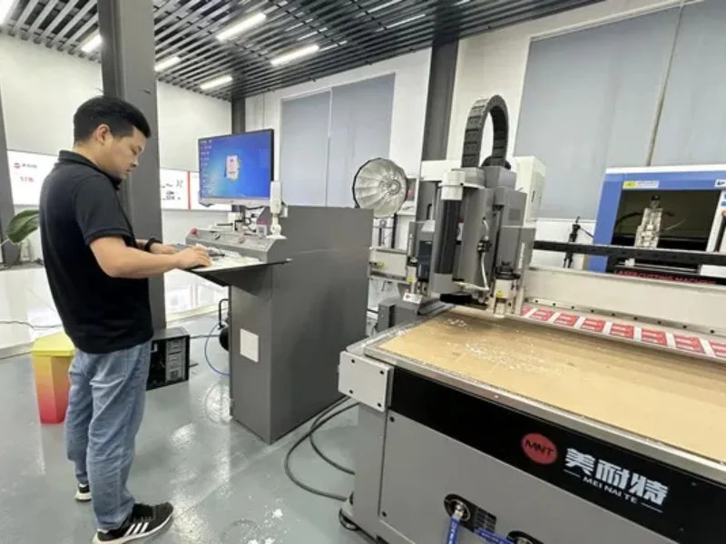 Lamination worker applying pre-numbered, sequenced ply kits at the layup table without repeated drawing lookup, improving production efficiency and reducing labor waste