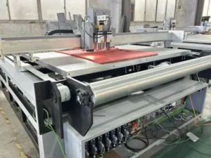 CNC cutter cutting foam core board for signage production