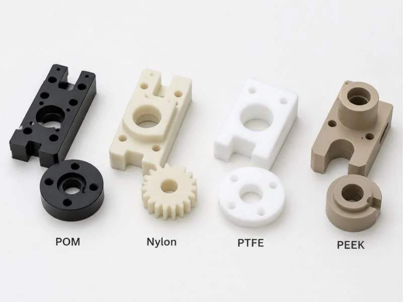 Strength and stiffness comparison of PEEK, POM, nylon and PTFE engineering plastic materials