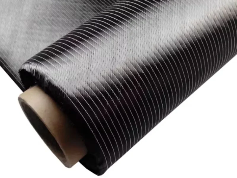 Multiaxial non-crimp glass and foam core cut on the same MNT knife table
