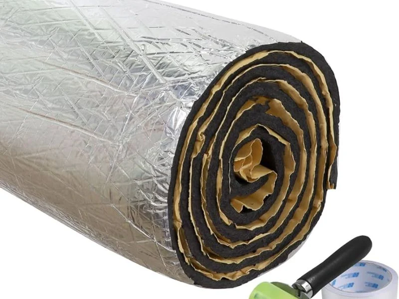 Thick neoprene anti-vibration pad cut full-depth to size on the MNT C3232
