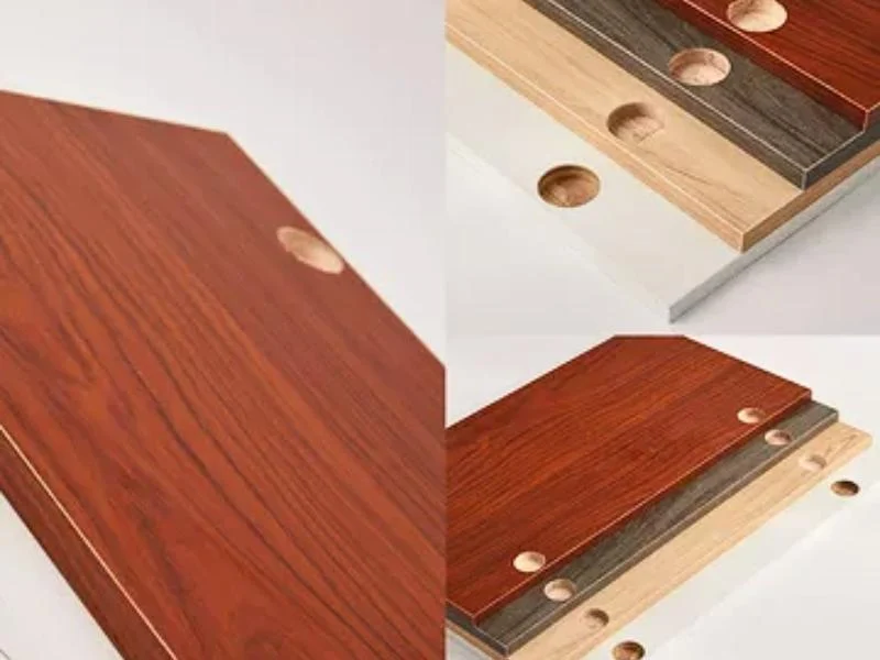Cabinet doors with hinge cups bored in the same setup