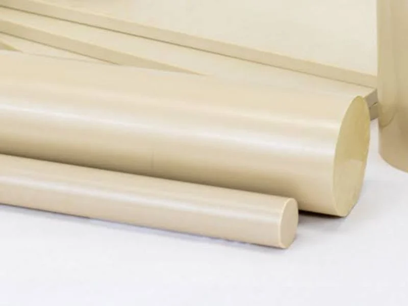 Implant-grade PEEK rod in sealed packaging with lot traceability label