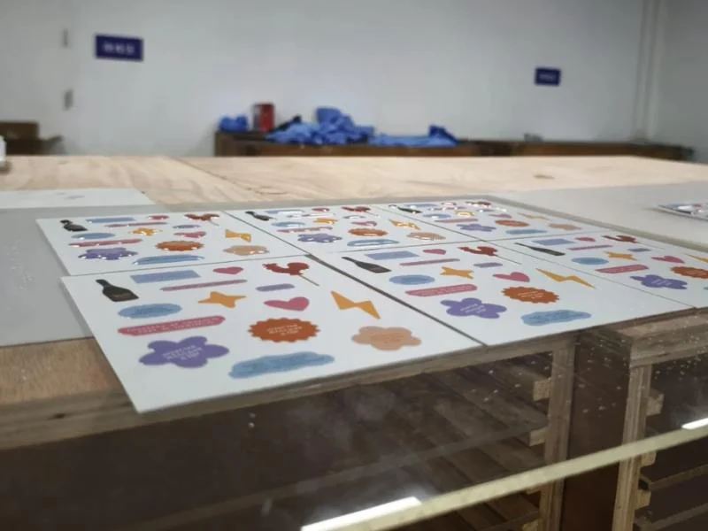 Kiss-cut decal sheet and control panel overlays