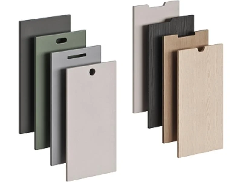 MDF cabinet door profiled on a CNC router