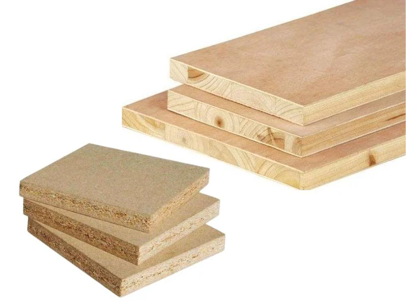 Labelled cabinet carcass panels nested from a full sheet