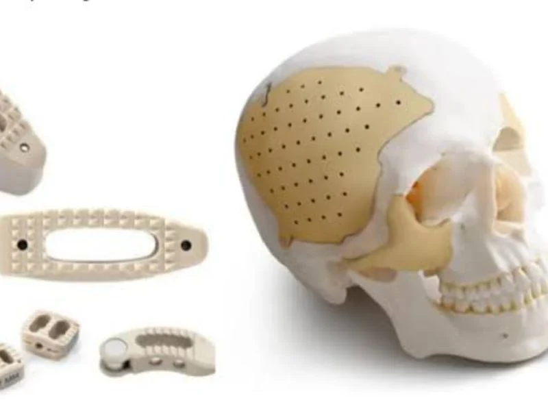 Machined PEEK spinal cage and surgical instrument components