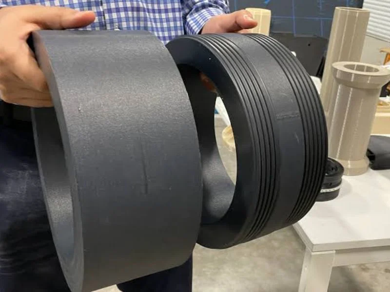 Machined PEEK back-up rings and valve seats for downhole service