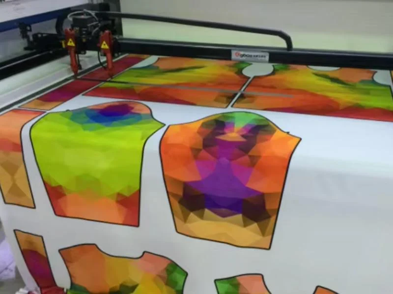Printed banner and soft signage cut on a vacuum bed
