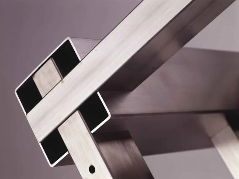 Square tube with tab-and-slot