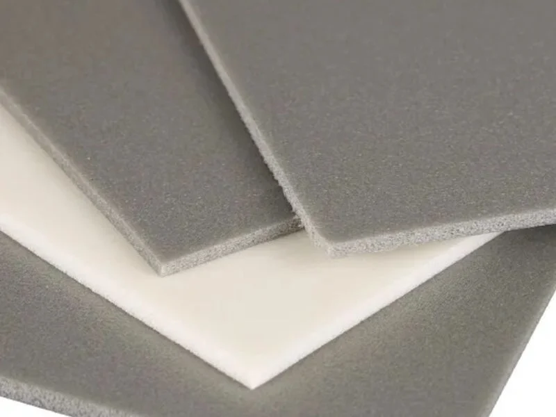 EVA, XPE and PU Foam for Mats and Seating cut with an oscillating knife on an MNT digital cutter