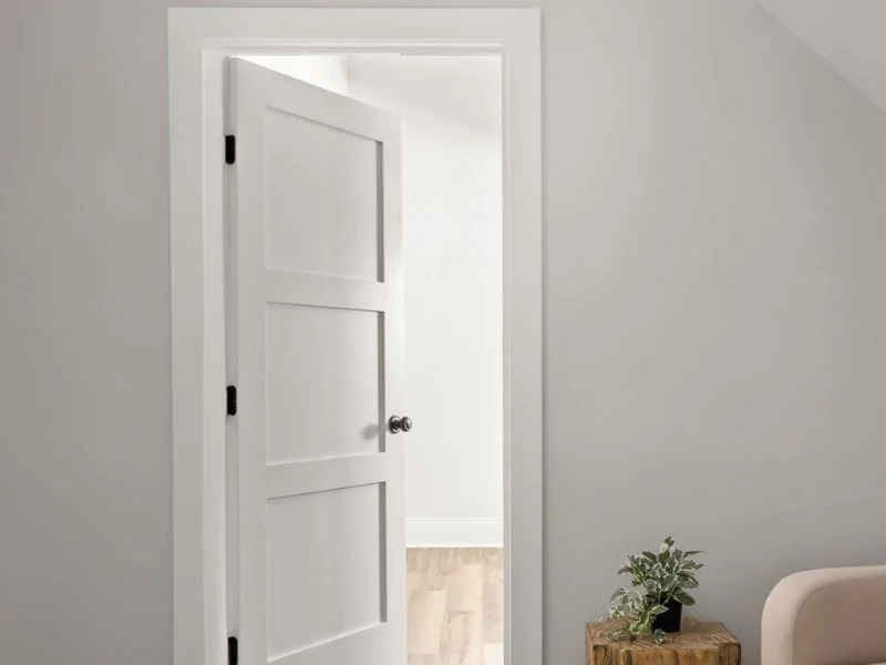 Painted MDF moulded-look interior doors