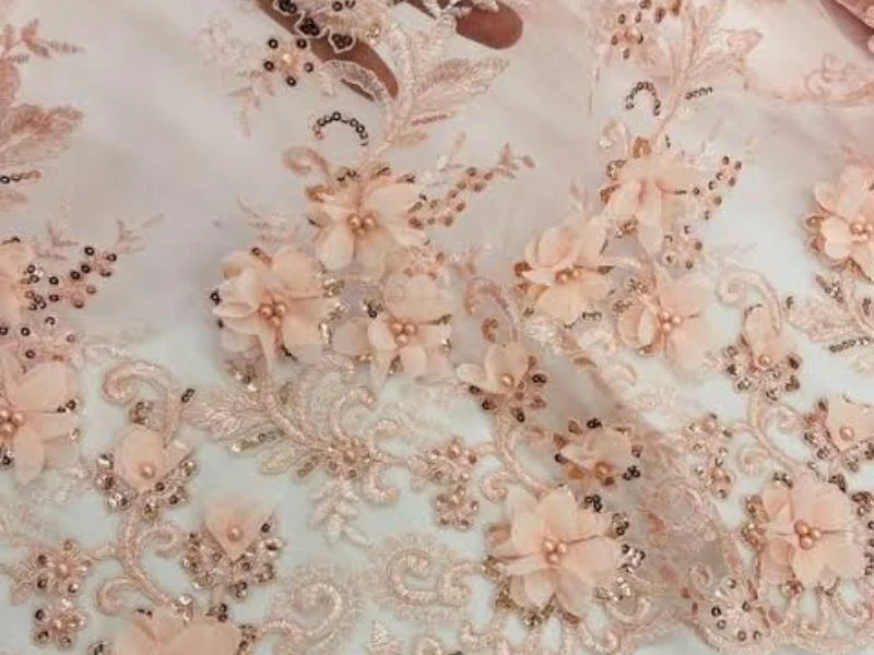 Lace and mesh cut cleanly without pulling the open weave