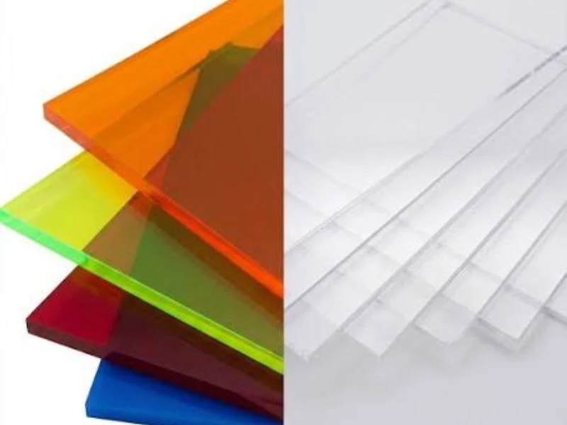 Routed acrylic sign letters with a clear polished edge