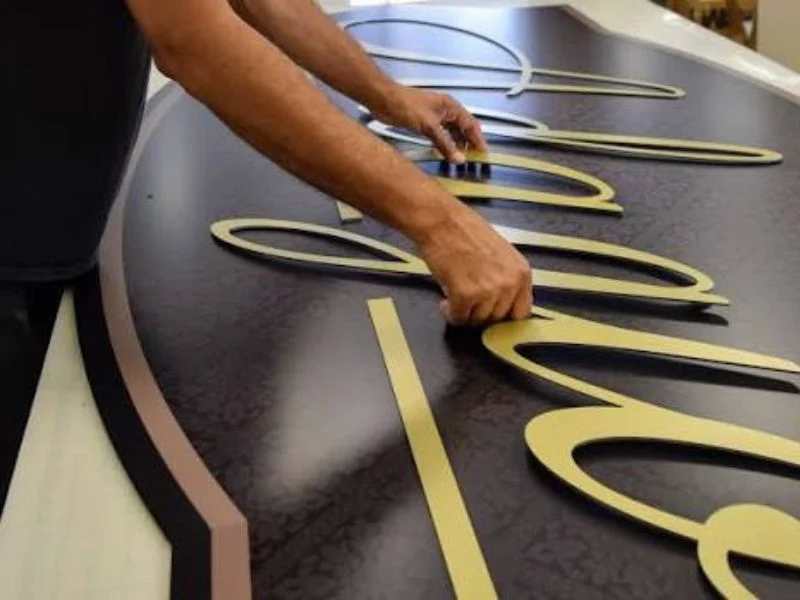 Channel letter acrylic faces and aluminium backs