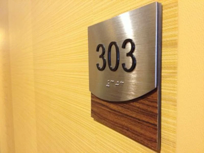 Wayfinding and room identification signs